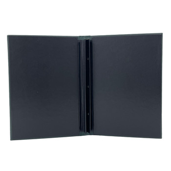 Interior of Prima Screw Post Menu Cover 5.5 x 8.5 in Delano Black.