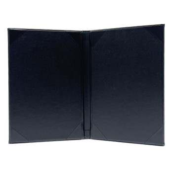Interior of Carina Two View Menu Cover 5.5 x 8.5 in Hunter Green.