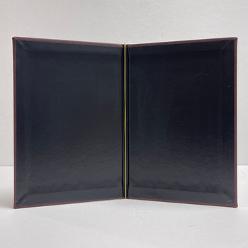 Interior of Laredo Elastic Menu Cover 5.5 x 8.5