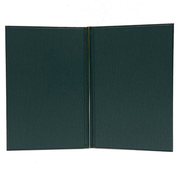 Classic Elastic Menu Cover 5.5 x 8.5 Interior with Summit Linen Green and Elastic Loop