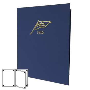 Linen Look Four View Menu Cover
