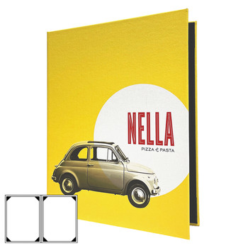 Printed Two View Menu Cover