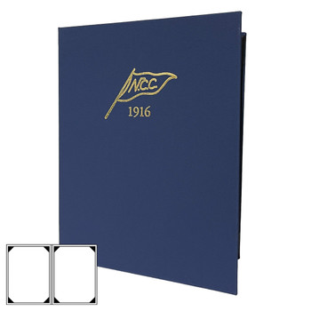 Linen Look Two View Menu Cover