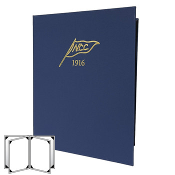 Linen Look Six View Menu Cover