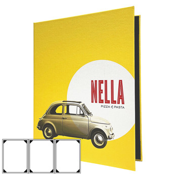 Printed Three View Menu Cover