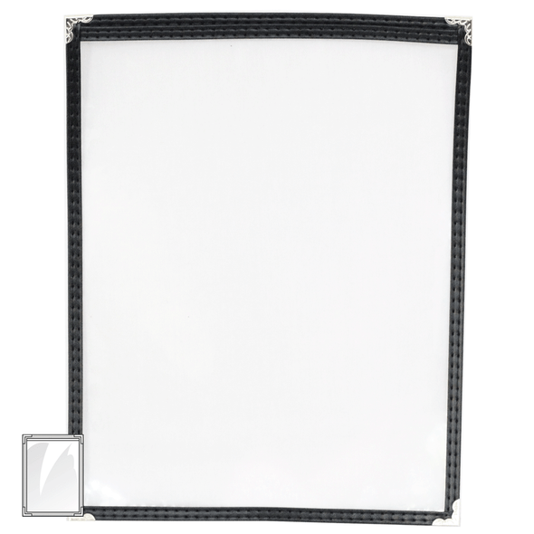 Sewn Menu Cover One Panel Two View Leatherette Sewn Menu Cover One Panel Two View Leatherette