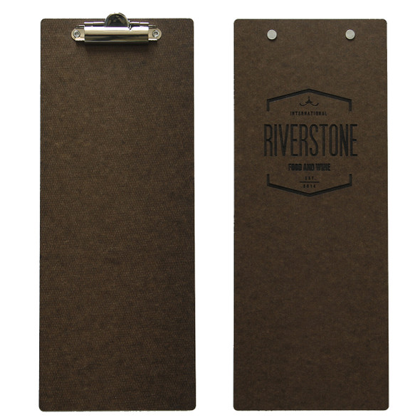 Hardboard Menu Board with Clip 4.25" x 11" Hardboard Menu Board with Clip 4.25" x 11"