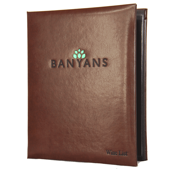 Bonded Leather Screw Post Menu Cover