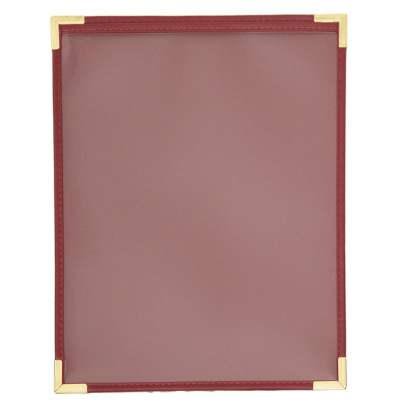 Clear Pocket Side of Regale Menu Cover Single Panel One View