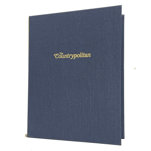 Library Linen Elastic Menu Cover 8.5x11