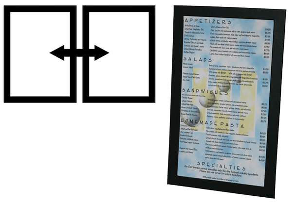 Summit Linen Menu Frame Two View