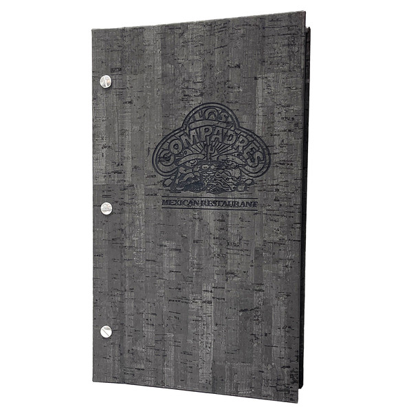 Cork Look Chicago Menu Board 5.5x11 in Ash.