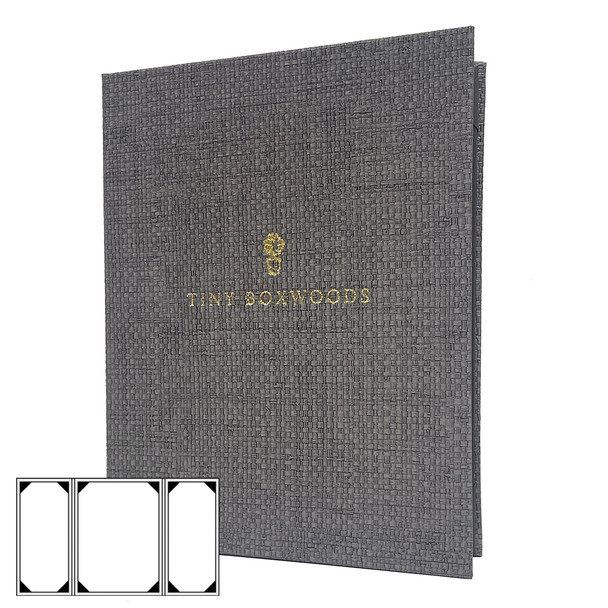 Bahama Weave Three View Gatefold Menu Cover