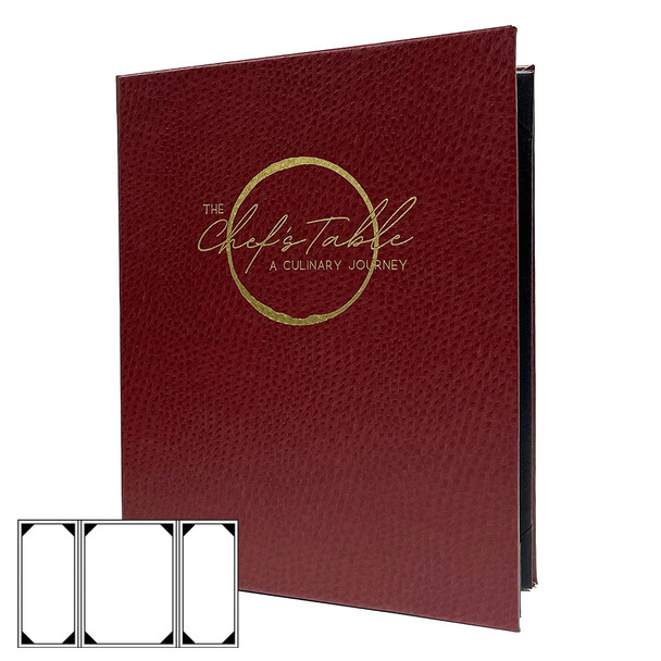 Ostrich Three View Gatefold Menu Cover