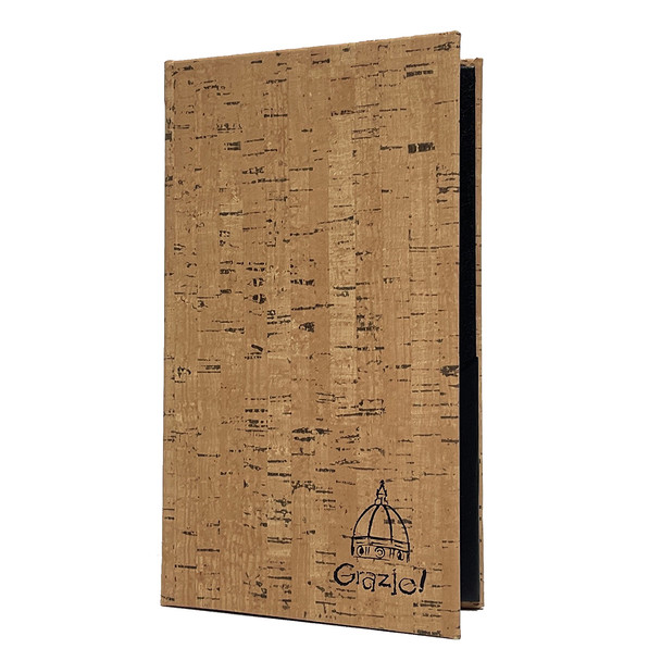 Cork Look Two View Check Presenter in natural.