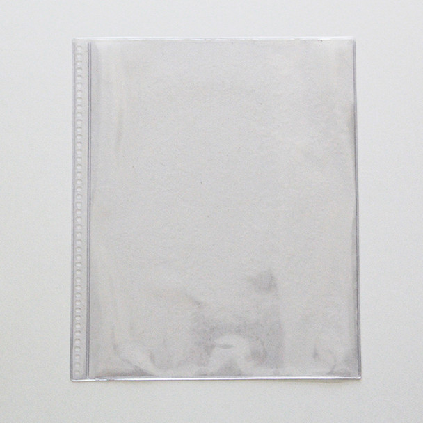 Clear spiral page 8.5 x 11