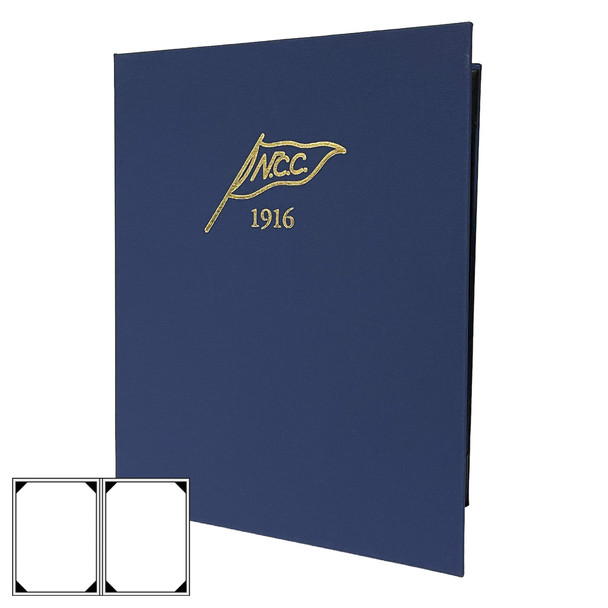 Linen Look Two View Menu Cover