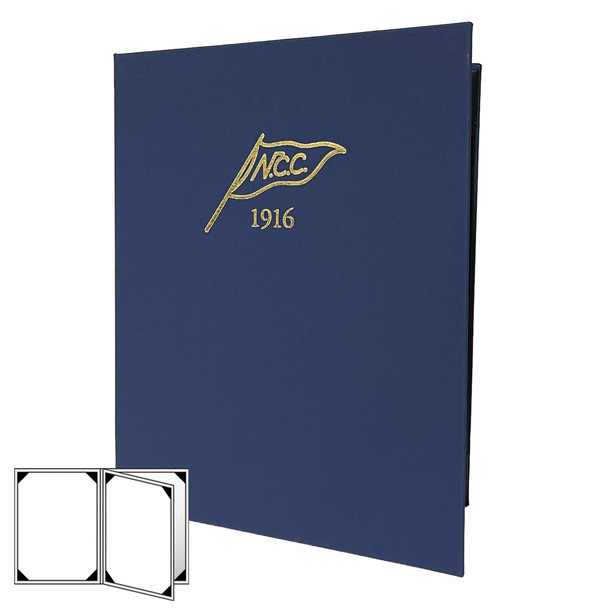 Linen Look Four View Menu Cover