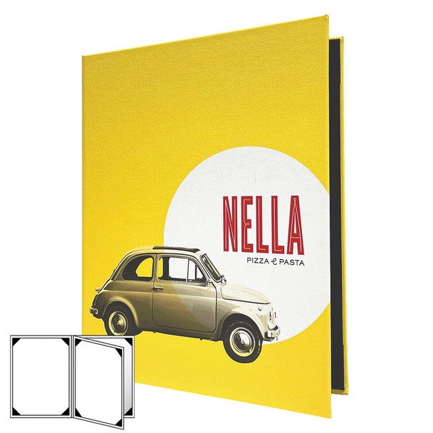 Printed Four View Menu Cover