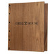 Riveted Walnut Three Ring Binders