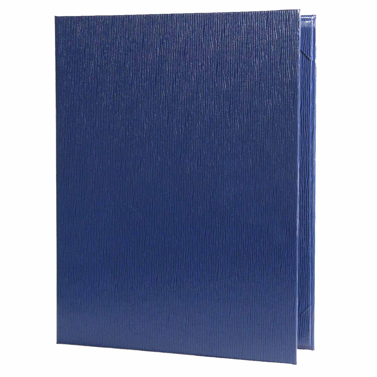 Glean two view menu cover 8.5x11 in royal blue.