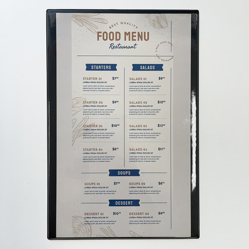 Chip Board Stiffeners for Menu Covers •