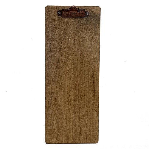 Baltic Birch Wood Menu Clipboard 4.25 x 11