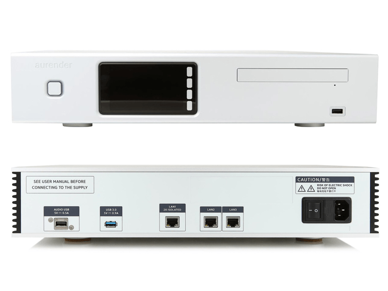 Aurender ACS10 Music Server inputs and outputs