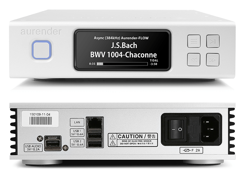 Aurender N100H Music Server inputs and outputs