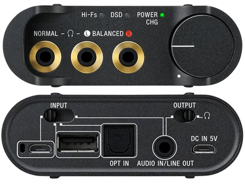 Sony PHA-3 portable amp inputs and outputs