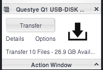 Transfer files to Questyle