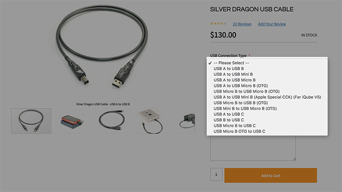 Silver Dragon USB connectors