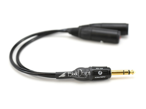 Black Dragon 1/4" Headphone Splitter Cable