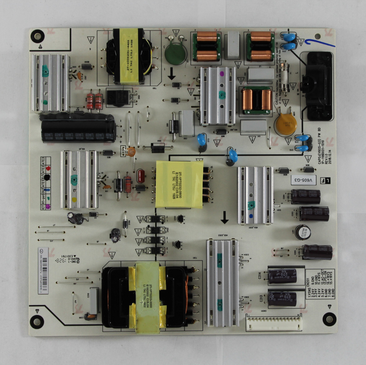 Vizio 0960CAP0J001 Power Supply / LED Board