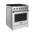 Vesta Oregon 30" Full Gas Range in Silver