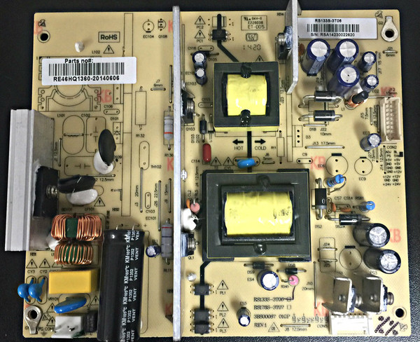 RCA RE46HQ1360 (RS133S-3T06) Power Supply for SLD55A55RQ