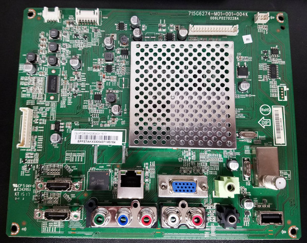 Vizio XFCB02K008 Main Board for E280I-B1