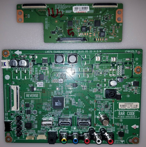 LG EBR81340601 (EAX66447003 (1.0))Main Board & LG 6871L-3806D T-Con Board for 43LF5100-UA