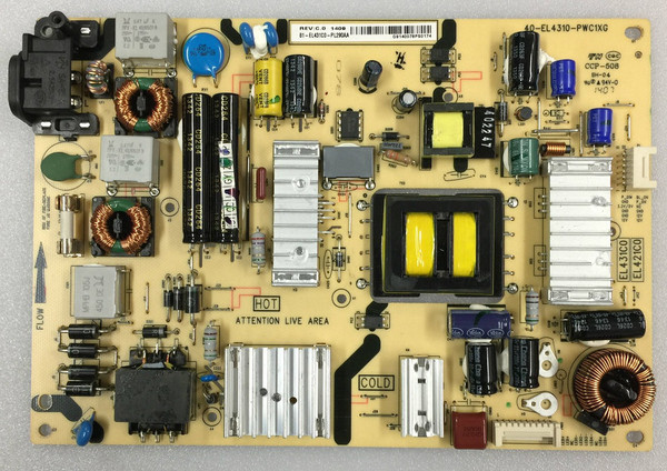 TCL 81-EL431C0-PL290AA Power Supply / LED Board