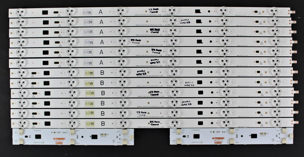 Sony LM41-00091N/LM41-00091P LED Strips - 12 Strips (Samsung version)