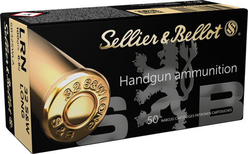S&B 32 S&W LONG 100GR LEAD-RN