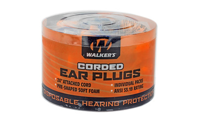 WALKER'S FOAM EAR CRDED PLUGS 50PK