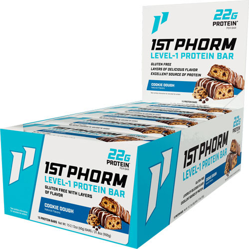 1ST Phorm PHORM LEVEL 1 BAR Cookie DOUGH 15 BARS