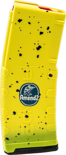 Amend2 AR-15 Magazine 5.56x45 30RD Polymer Banana/yellow