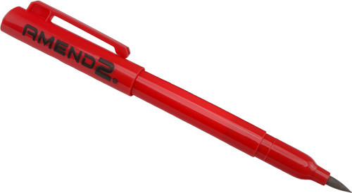 Amend2 G10 Red SELF Defense TOOL G10 CORE METAL FREE!