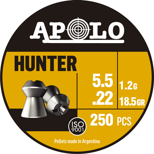 Apolo Pellets Hatsan APOLO 22 Hunter 18.5GR 250 PACK