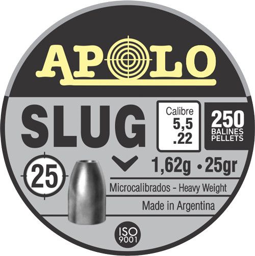 Apolo Pellets Hatsan APOLO 22 SLUG 25 GRAIN 250 PACK