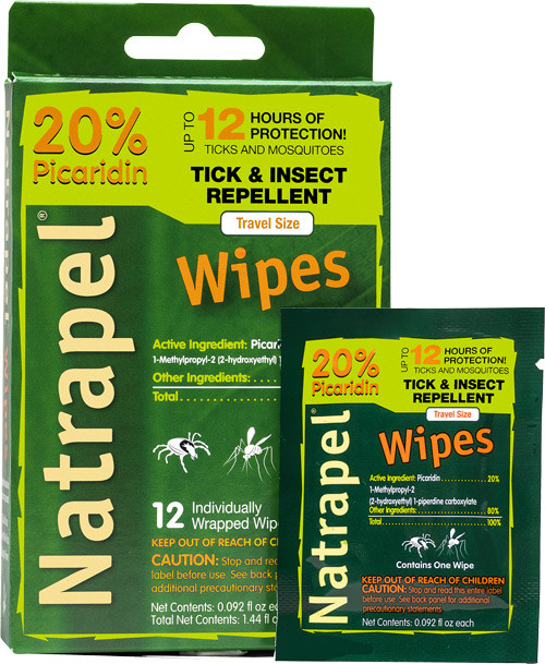 Arb Natrapel Picaridin WIPES 12 WIPES PER BOX