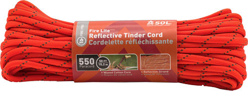 Arb SOL FIRE Lightweight Reflective Tinder CORD 50' Polymer 550