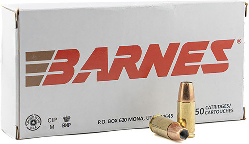 Barnes 9mm 115GR JHP 50RD 10BX/Case